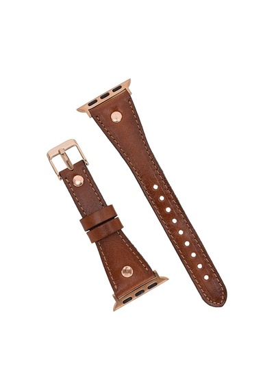 Apple Uyumlu  Watch Deri Kordon 38-40-41mm Slim Rt Rst2ef