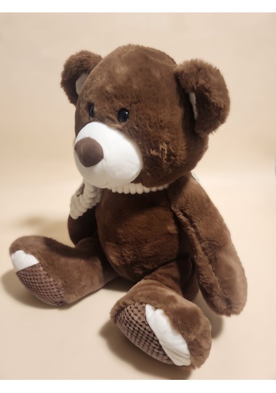 Peluş 45 Cm Atkılı Ayıcık Kahverengi