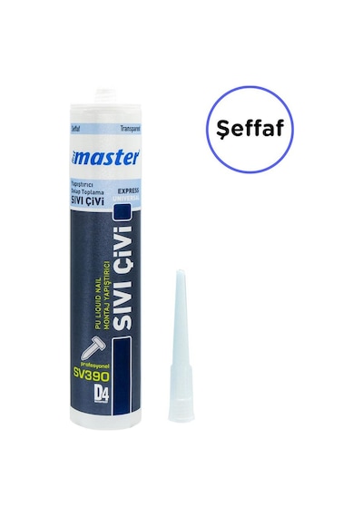 Master 510396 Sv390 Sıvı Çivi Çok Yönlü Montaj Yapıştırıcı 300ml