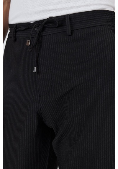İmza Siyah Esnek Yandan Cepli Casual Comfort Fit Jogger Pantolon 1003250117 Siyah