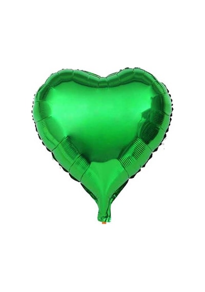 1 Adet 18 İnç 45 Cm Kalp Folyo Balon Yeşil YEŞİL