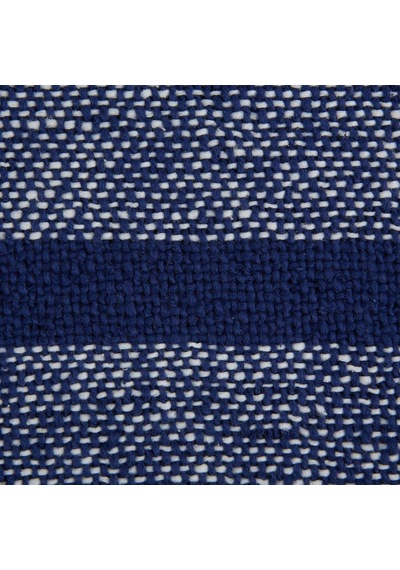 Lexroo Lacivert Çizgili Homespun Örtü, 50x60 6,35 Cm Püsküllü