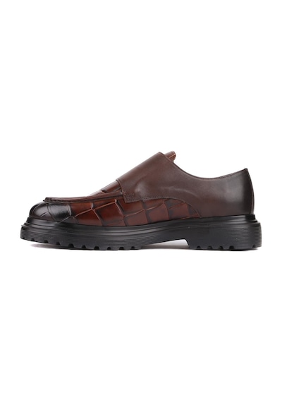 Shoetyle - Kahverengi Croco Deri Tokalı Erkek Klasik Ayakkabı 250-1616-762-kahverengi Kahverengi Shoetyle - Kahverengi Croco Deri Tokalı Erkek Klasik Ayakkabı 250-1616-762-kahverengi Kahverengi