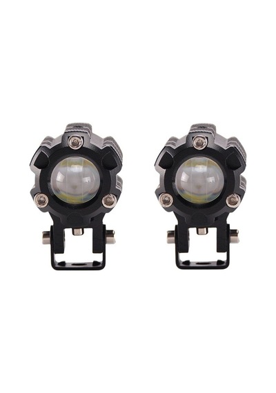 Offroad Sis Lambası Beyaz-sarı Çakarlı 6.5 Cm X 4.5cm 6.5cm 10w 12-80v Set / Lass347