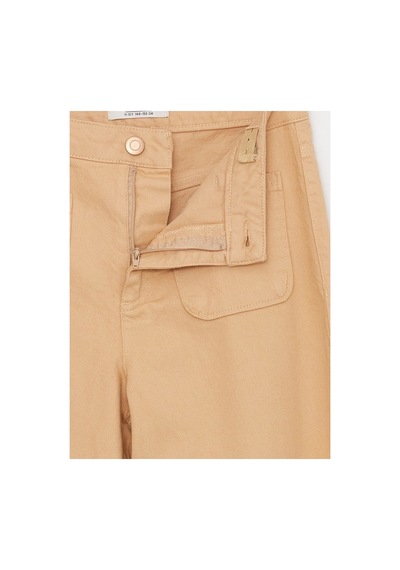 LC Waikiki Wideleg Kız Çocuk Pantolon Koyu Bej