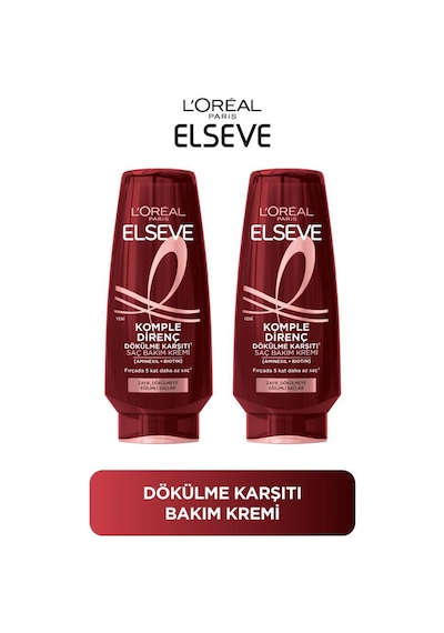 2'li Elseve Komple Direnç Dökülme Karşıtı Saç Bakım Kremi 250 Ml pktelsvkmpldrncashiki-10830