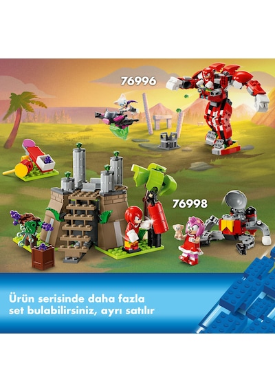 LEGO® Sonic the Hedgehog™ Knuckles ve Master Emerald Tapınağı 76998 – 8 Yaş ve Üzeri Çocuklar İçin Yaratıcı Oyuncak Yapım Seti (325 Parça)