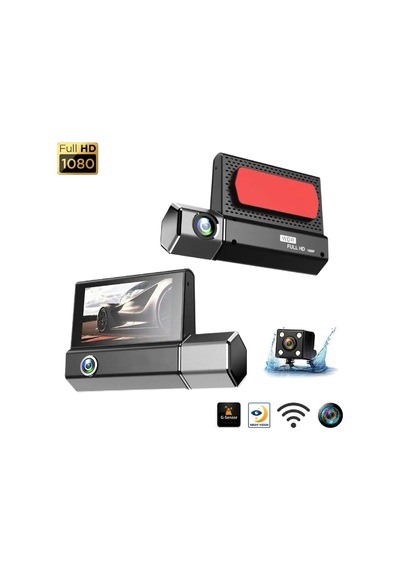 M-8 3.16" Dvr Araç İçi Kamerası Lcd Ekranlı Gece Görüşlü 2 Kameralı G-sensör Wi-fi 1080p Diğer