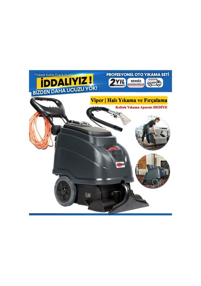 Viper Cex410 Cami Süpürgesi Halı Yıkama Ve Fırçalama Makinası