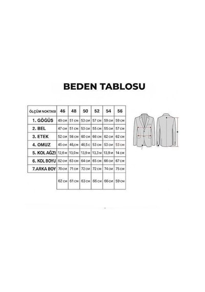 Plus Scorpion Erkek Kendinden Örmeli Çift Düğmeli Blazer Ceket Tek Yırtmaçlı, Modern Klasik Kesim Antrasit