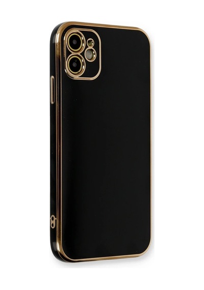 Apple Uyumlu  iPhone 11 Kılıf Volet Silikon - Siyah 0.2M-Çok Renkli