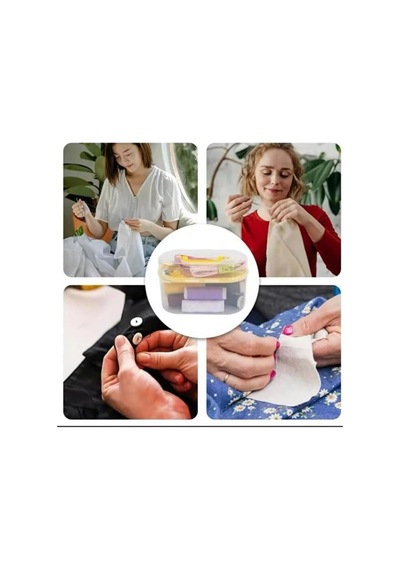 Mini Dikiş Seti Taşınabilir Dikiş Ve Onarım Kutusu / Ev, Seyahat Ve Acil Tamir İçin Pratik Çözüm