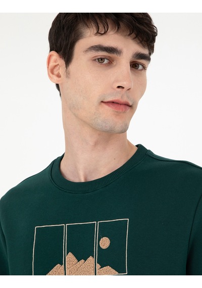 Pierre Cardin Erkek Yeşil Sweatshirt 50290703-vr054