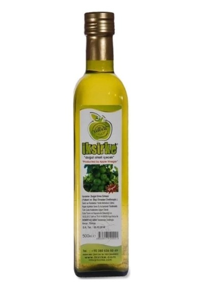 İksirke Katkısız Ekşi Elma Sirkesi 2 x 500 ML