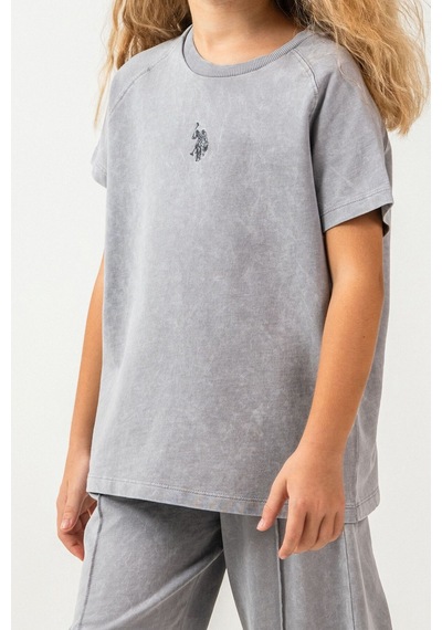 U.s. Polo Assn. Kız Çocuk Gri Pijama Takım Gri