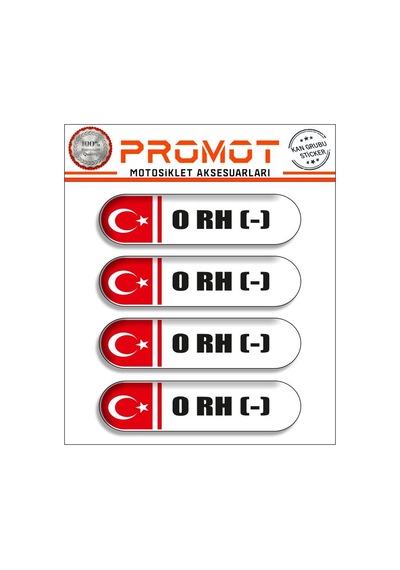 Kan Grubu 3d Sticker 4'lü Set 032 Diğer