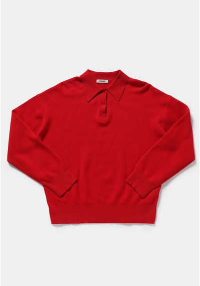 Colin's Colins Regular Fit Polo Yaka Düz Kadın Kirmizi Kazak Cl1083236 Q1.v2 Red Kırmızı