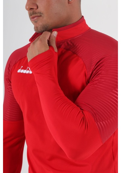 Diadora Premium Antrenman Eşofmanı Tek Üst Kırmızı