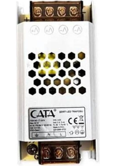 Cata 5 Amper Şerit Led Trafosu 60w Süper Slim Fansız Cat Ct-2674