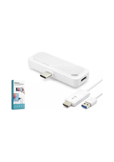 Hdx1416 Hdmi Type-c Kablosuz Transmitter+receiver Kit Hd 50m Gri