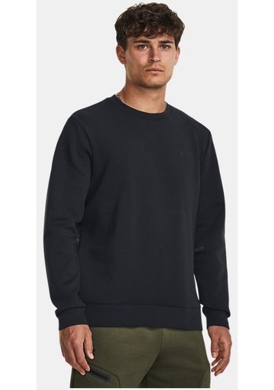 Under Armour Erkek UA Unstoppable Fleece Bisiklet Yaka 1381688-001 Siyah