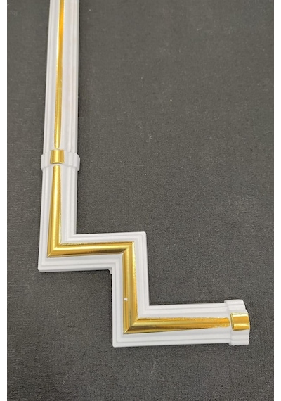 Kahve M Köşe Motif 3 cm 4 Adet
