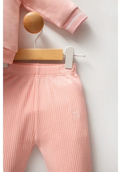 U.S. Polo Assn. Kız Bebek Pembe Takım Usb2738-c-v2 Pembe