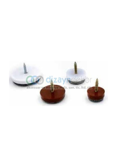 Sandalye Koltuk Keçesi Vidalı 20 Mm.-16 Adet