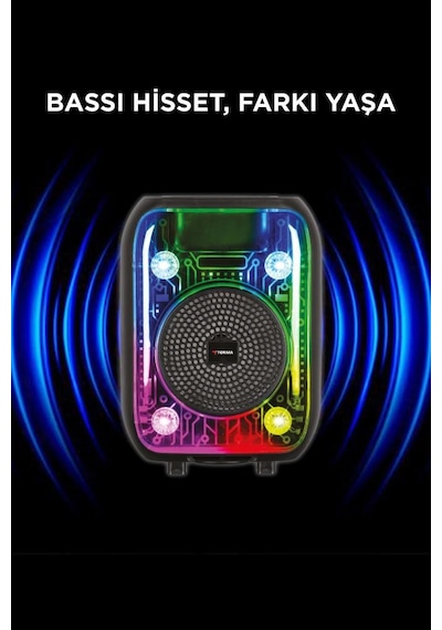 Torima D66 Kablolu Mikrofonlu Bluetooth Hoparlör