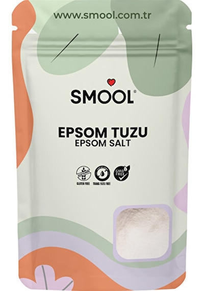 Smool Epsom Tuzu 1000 Gr Ingiliz Tuzu Katkısız, Banyo Tuzu Ayak Banyosu Peeling 1 Kg