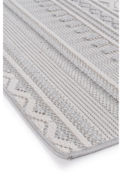 Bonnie Bo1258g Gri Halı Loop Sisal Modern Desen Pamuk Taban Tozuyok Salon Mutfak Koridor Halısı
