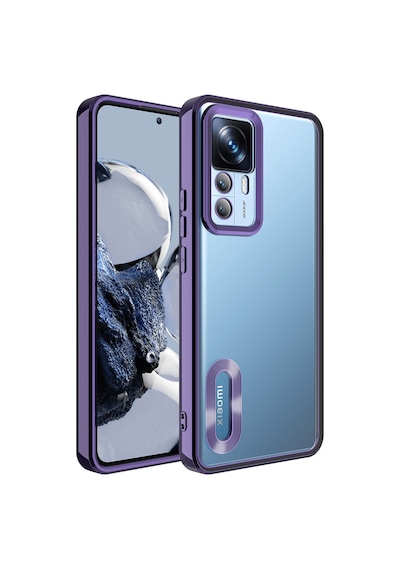 Noktaks - Xiaomi Uyumlu Xiaomi Mi 12t - Kılıf Kamera Korumalı Tatlı Sert Omega Kapak - Derin Mor