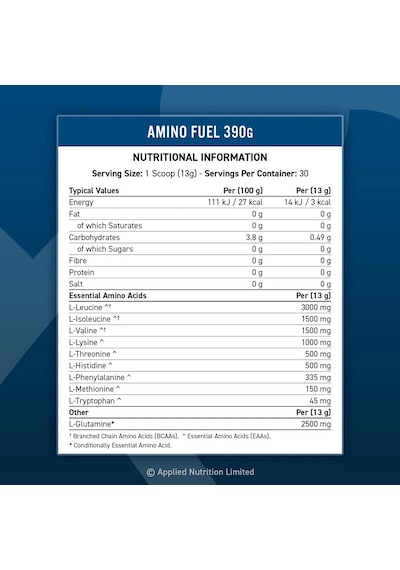 Applied Nutrition Amino Fuel Ultimate Eaa Workout Recovery 390 Gr - Candy İce Blast
