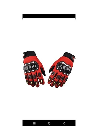 Motoexpressstore Sports Korumalı Ve Dokunmatikli Motosiklet Eldiveni Korumalı