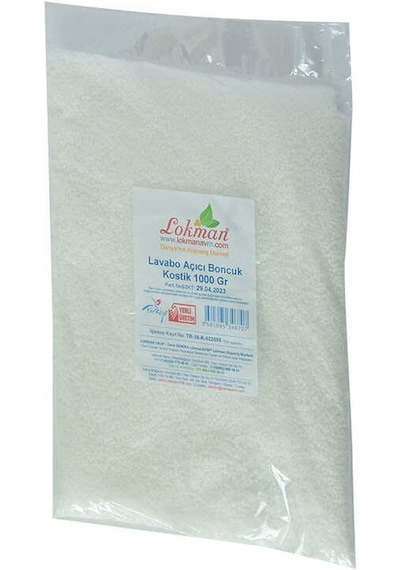 Lavabo Açıcı Boncuk Kostik 1000 Gr Paket