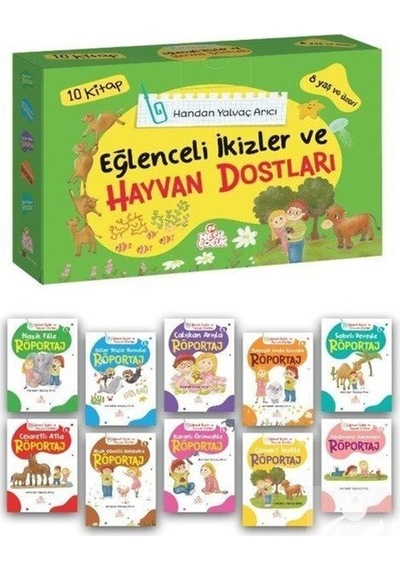 Eğlenceli İkizler ve Hayvan Dostları - 10 Kitap Takım - 8 Yaş ve Üzeri - Handan Yalvaç Arıcı - Nesil Çocuk Yayınları