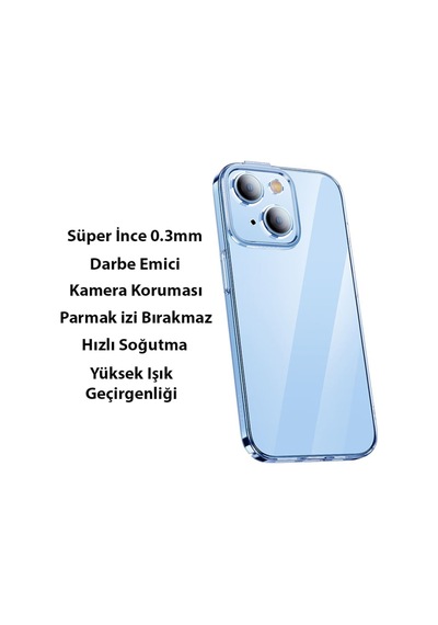 Baseus Crystal Apple Uyumlu iPhone 14 Plus 6.7 Silikon Kilif + Ekran Koruyucu 560652389