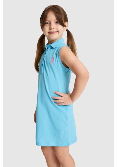 U.S. Polo Assn. Kız Çocuk Aqua Elbise Örme 50325639-vr007