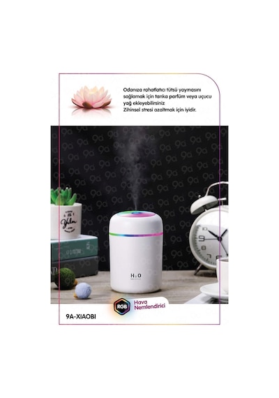 Bluetech 9A H2o 220 ML Ulrasonik Oda Hava Nemlendirici Aroma Difüzörü