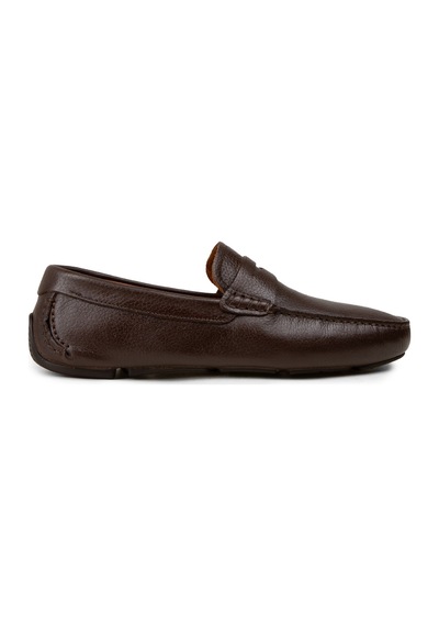 Deery Erkek Kahverengi Hakiki Deri Penny Loafer - E0920mkhvc02