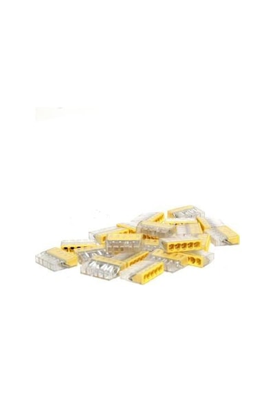 Eurowest 0,50-2,5mm Geçmeli Buat Klemensi Sarı - 1 Paket 100 Adet