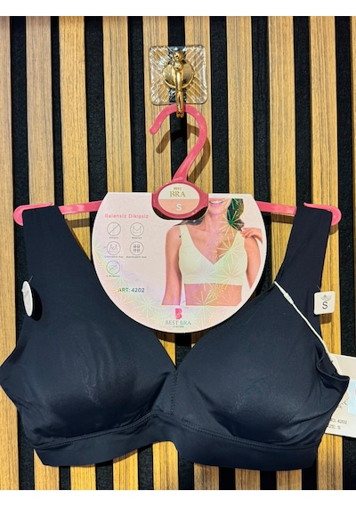 Best Bra Lingerie Best Bra Dikişsiz Balensiz V Yaka Sütyen Lazer Kesim İz Yapmaz Push-up Comfort Bralet Büstiyer siyah Best Bra Lingerie Best Bra Dikişsiz Balensiz V Yaka Sütyen Lazer Kesim İz Yapmaz Push-up Comfort Bralet Büstiyer siyah