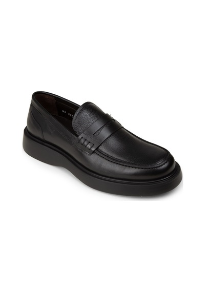 Deery Erkek Siyah Hakiki Deri Loafer Ayakkabı - F6683msyhp01 Siyah