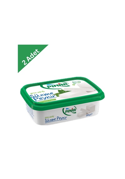 Pınar Süzme Peynir 250 G X 2 Adet - Yumuşak Dokulu Ve Taze Lezzet