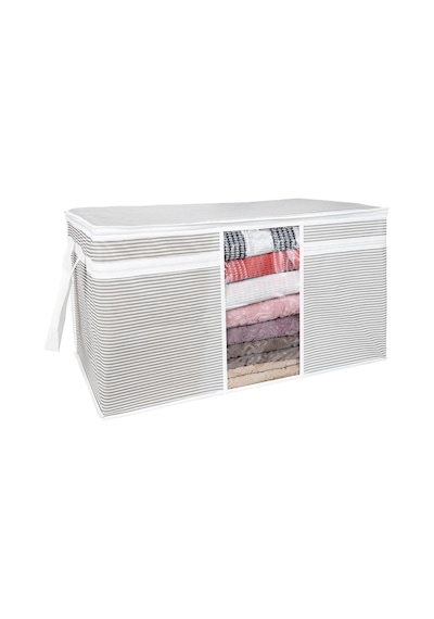 Pencereli Yastık Yorgan Hurcu 75 X 40 X 40 Cm 75 X 40 Kumaş Gri Tr Diğer