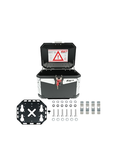 Gp Kompozit Base Universal 32 Lt Alüminyum Motosiklet Çantası Siyah Diğer