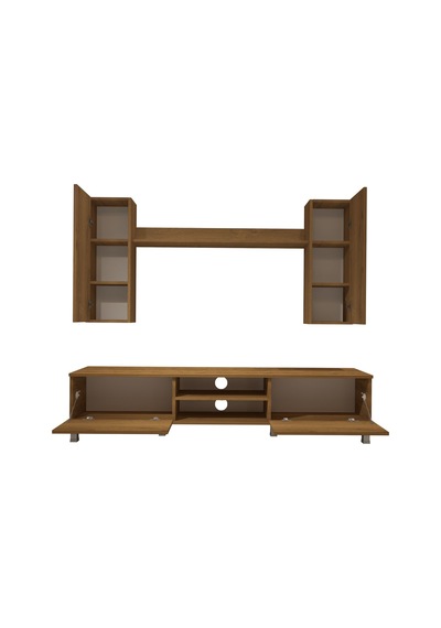 Decoraktiv Eko 7 Mdf Dvd Krom Ayaklı Tv Ünitesi Tv Sehpası Pera