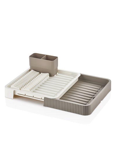 Sürgülü Bulaşıklık Plastik 32.5cm X 35.5cm - 51.5 X 35.5cm - Gri Renk 5324 -