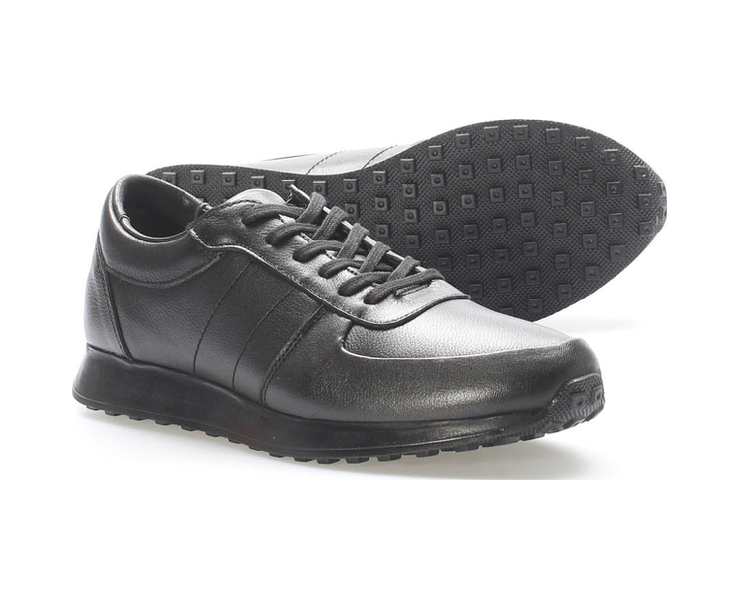 Fast Step Hakiki Deri Erkek Casual Ayakkabı 951ma556 Siyah