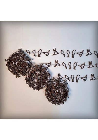 Kuş Motifli Şerit Nakış Modeli Nakış Aksesuar